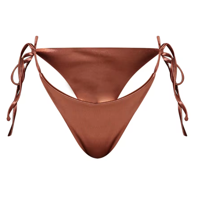 Metallic Bikini Set For Mature Women