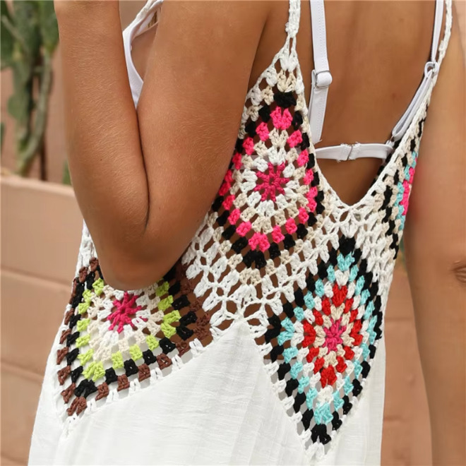 Sexy Crochet Beach Tunic Knitted Cover Ups