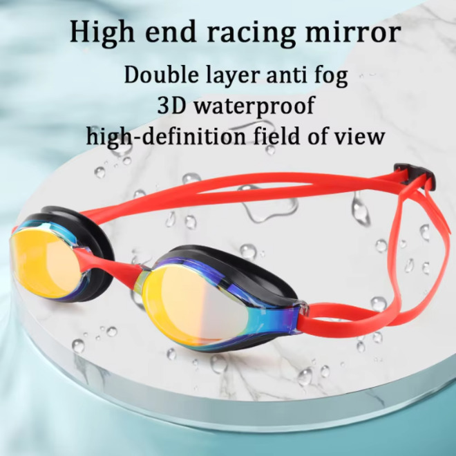 Professional Racing High Definition Waterproof Anti Fog Swimming Goggles