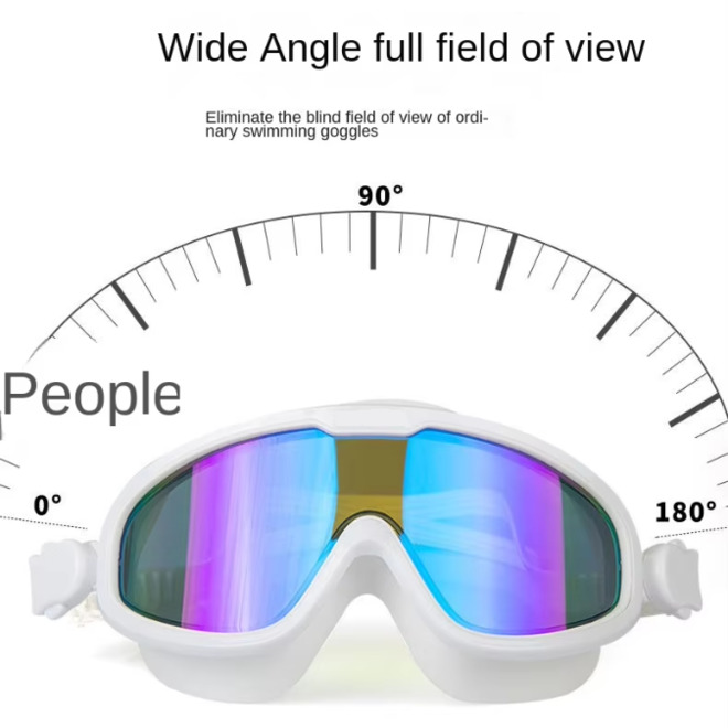 Adjustables Waterproof UV Resistant Sports Anti Fog PC Lenses Swimming Goggle