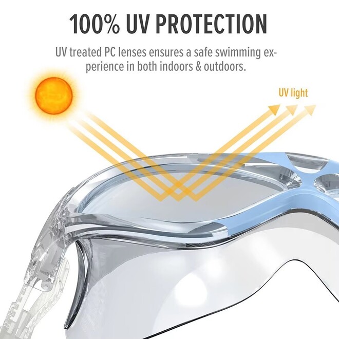 Adult Waterproof Anti Fog Women Swimming Goggles