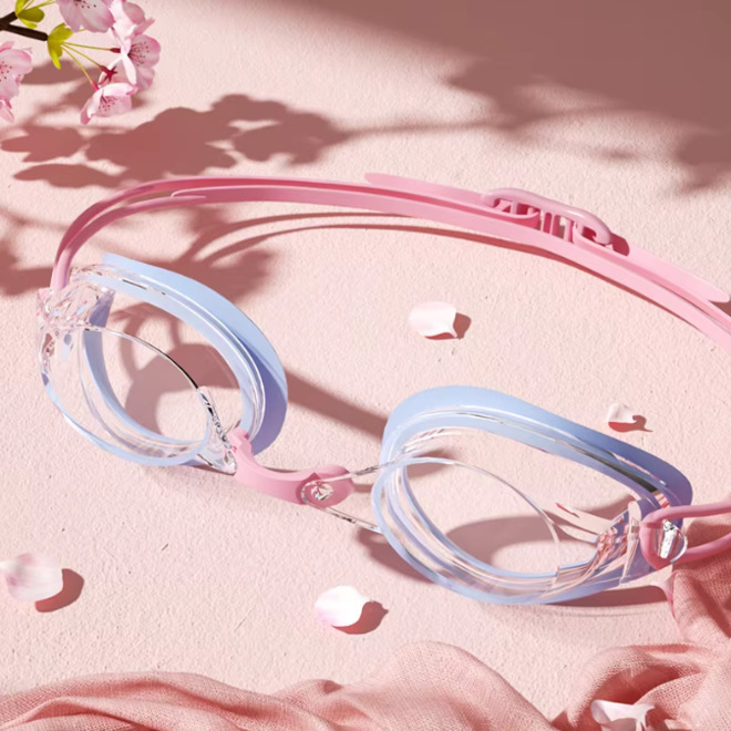 Swimming Goggle with Clear Anti Fog Silicone Lens