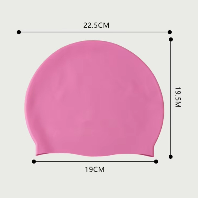 Womens Large Size Waterproof Silicone Swimming Caps For Swimming Diving