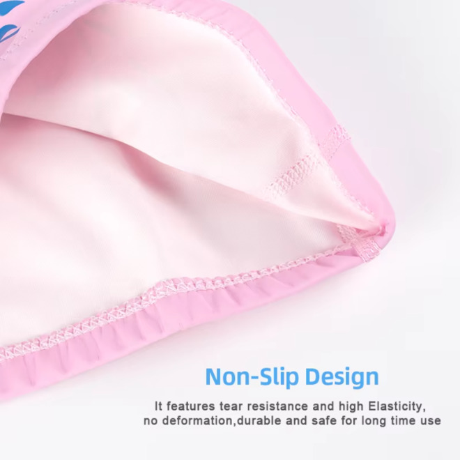 Skin Friendly Printed Dolphin Pattern Swimming Cap