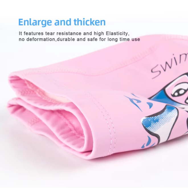 Skin Friendly Printed Dolphin Pattern Swimming Cap