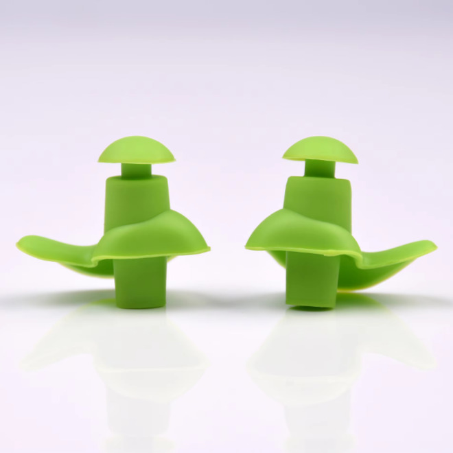 Wholesale 5 Pcs of Eco Friendly Swimming Silicone Ear Plug For Adults